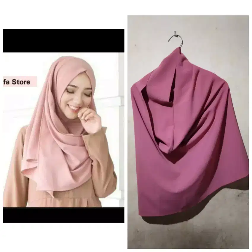 2Pcs KERUDUNG/ HIJAB/ JILBAB