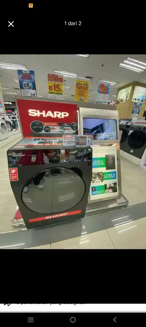 Mesin cuci SHARP CICILAN DENGAN HOME CREDIT SEGAMPANG ITU