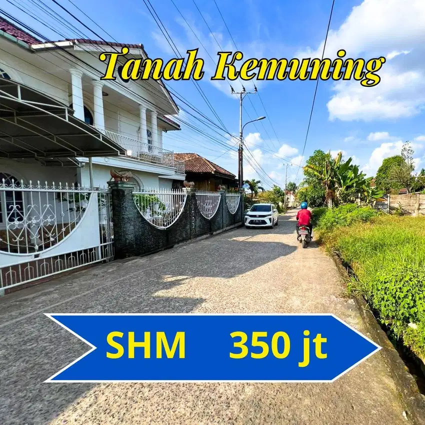 Tanah Palembang Area Kemuning SHM,Bebas Banjir Luas 170 m2