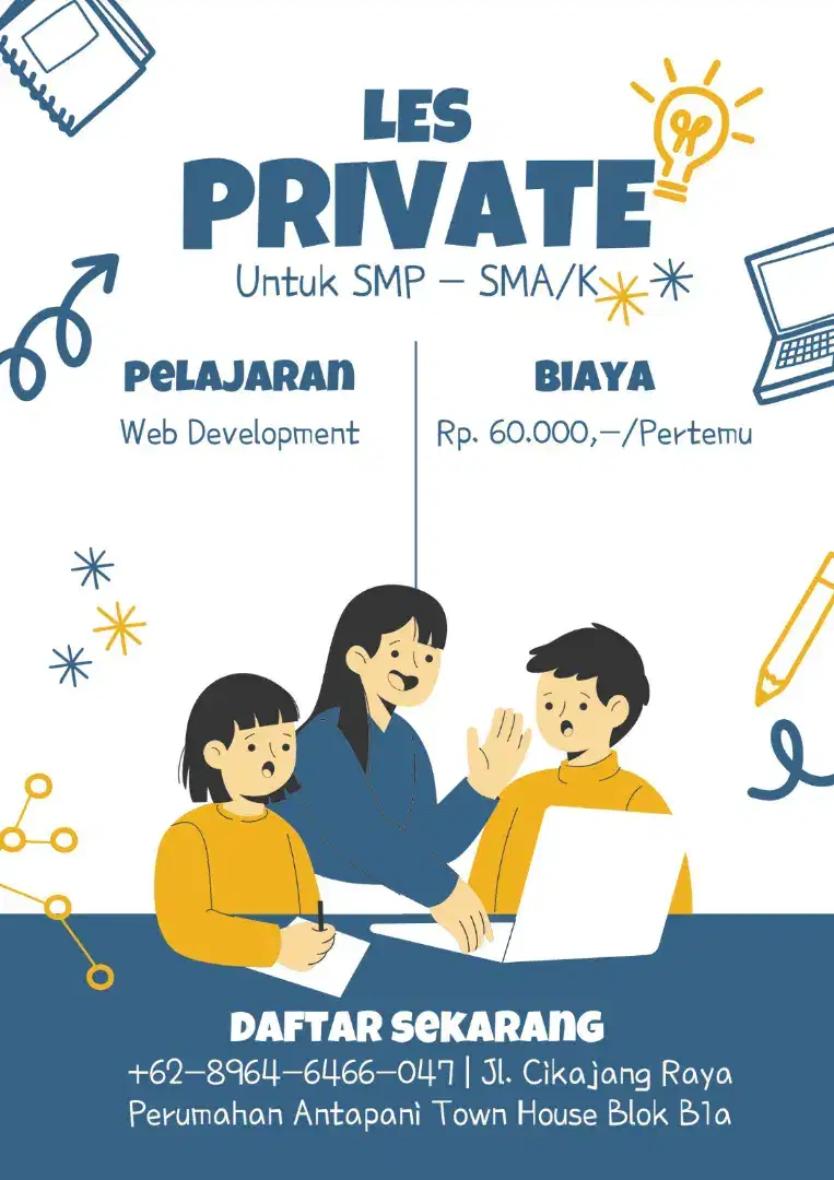 Les private web development | level smp-sma/k