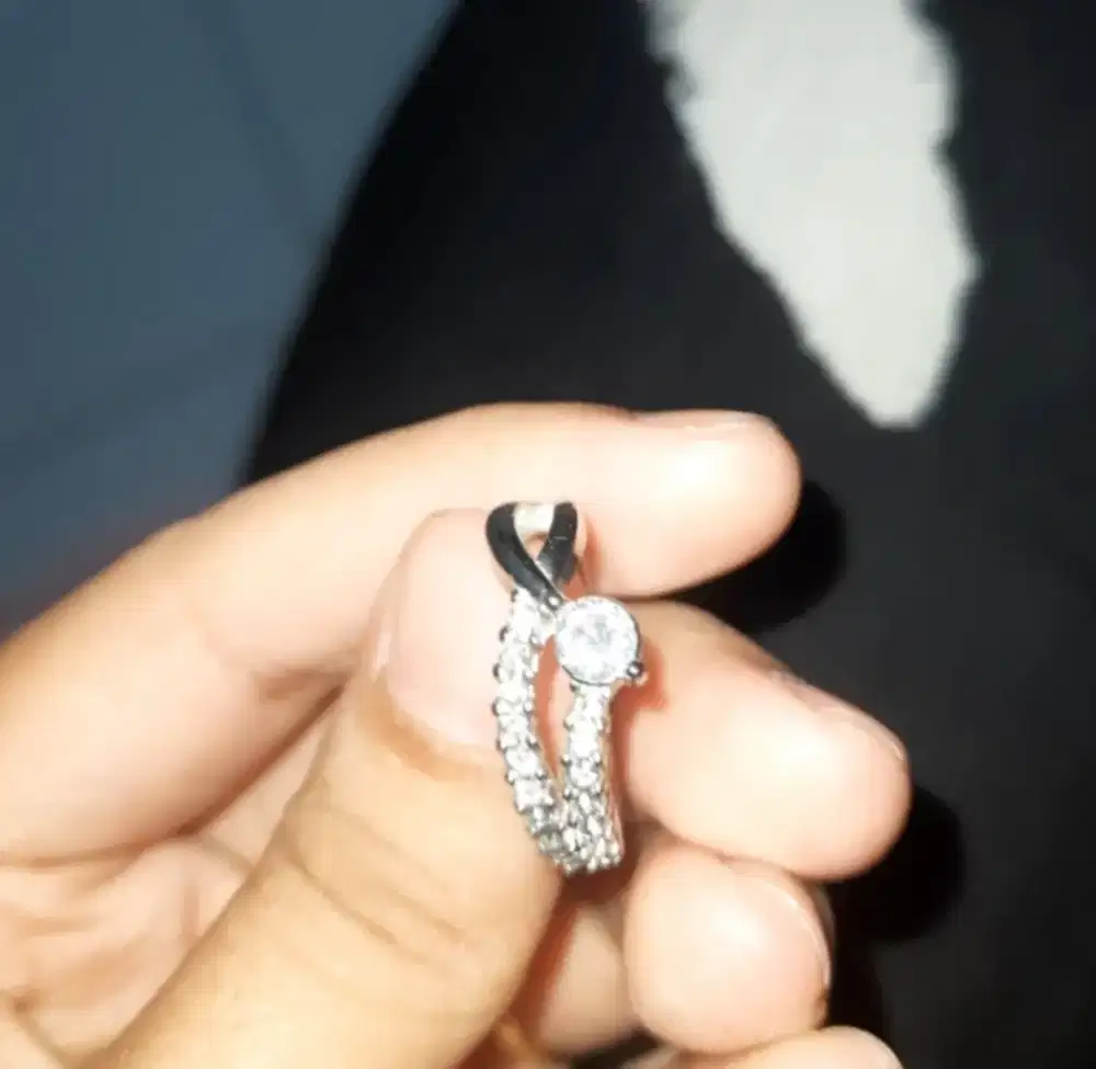 Cincin Titanium Silver 100%  =》 Size 6