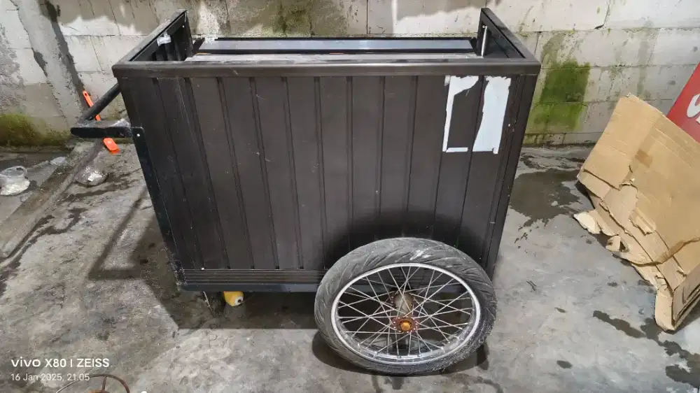 Gerobak alumunium kokoh, kuat