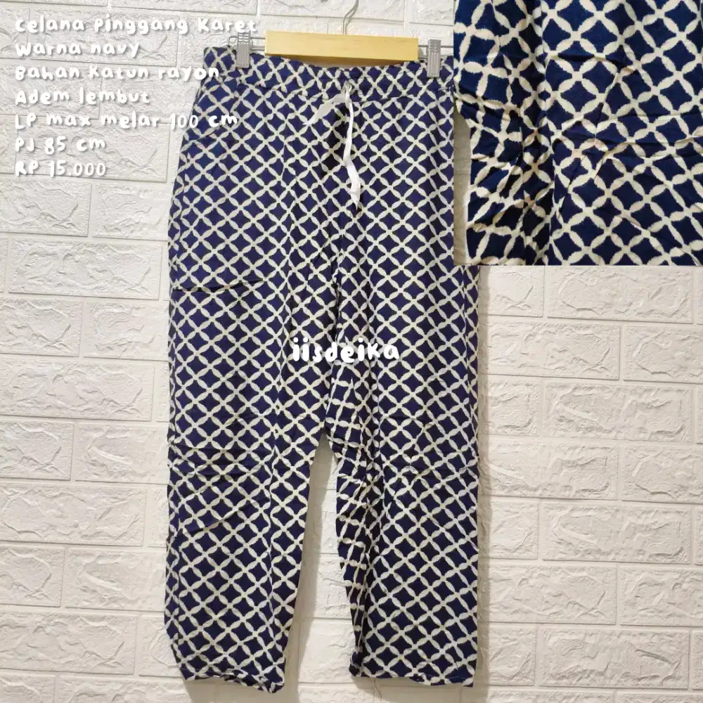CELANA PANJANG WANITA CELANA KOLOR CELANA WANITA MOTIF