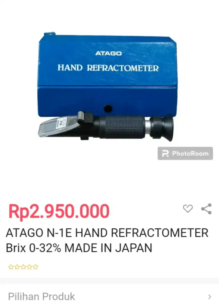 Hand refractometer alat ukur Made in japan