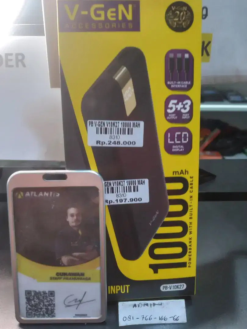 Power bank VGEN V10K27 ATLANTIS DAHSYAT