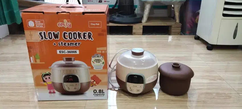 Emily porride cooker dan steamer 0,8Liter (PreLoved) like a new