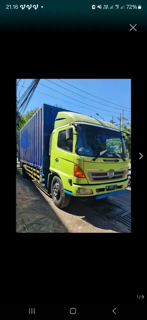 Hino Lohan FG235JP Box Besi Engkel  6 roda 2012 pmk 2013