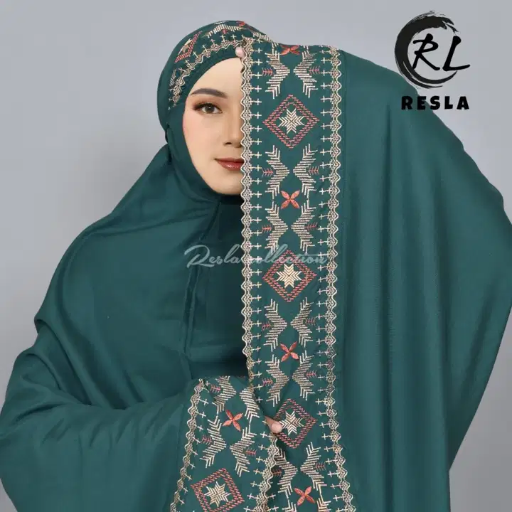 Mukena Bordir Songket Dewasa Jumbo