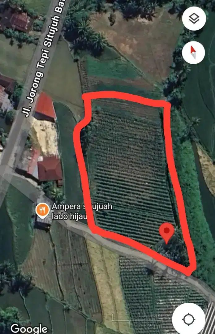 Dijual Tanah/ sepiring sawah dataran