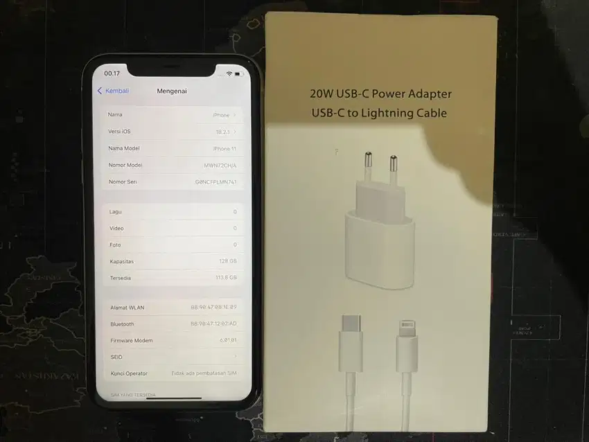 iPhone 11 128GB Imei permanen terdaftar Bea cukai