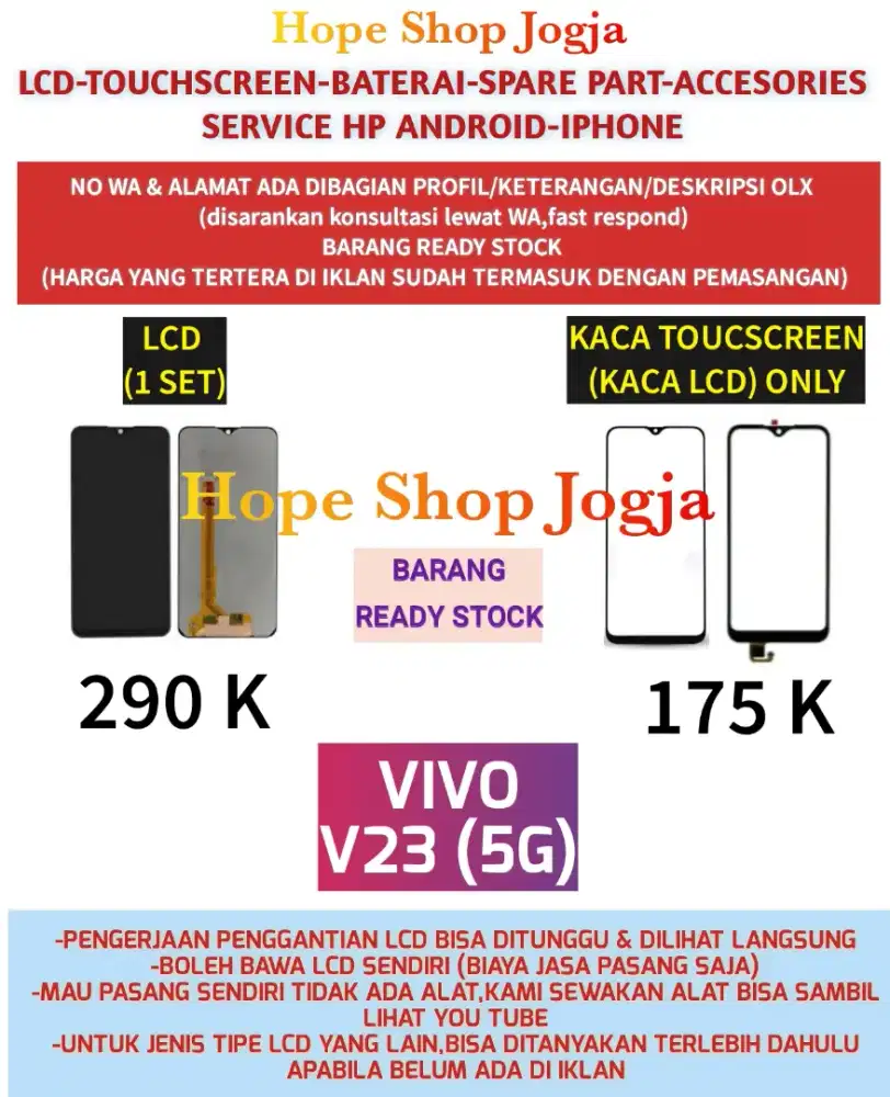 Touchscreen-Baterai-LCD VIVO V23 (5G)