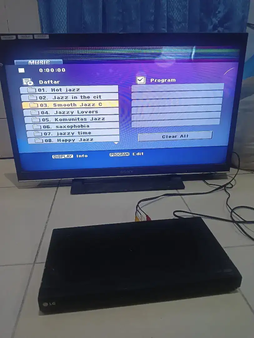 DVD VCD player merek LG bekas