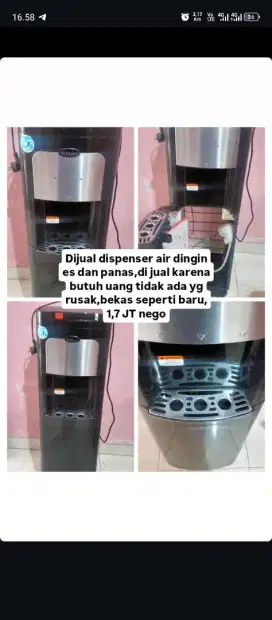 Dijual Dispenser Panas/Dingin