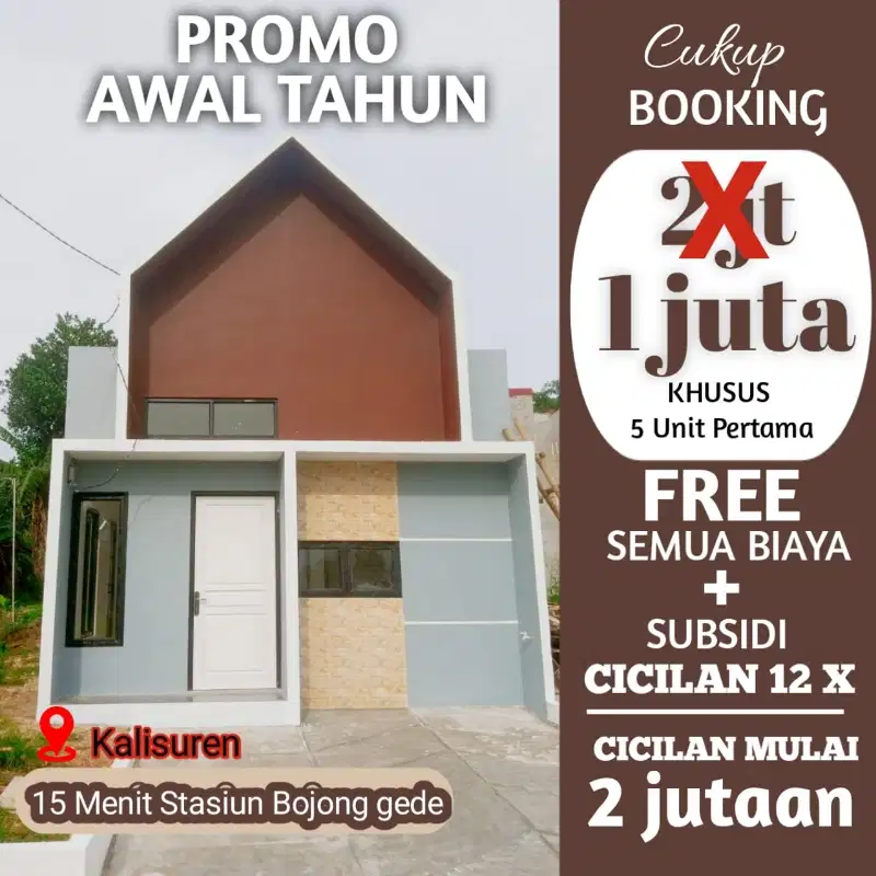 Rumah murah type 36/60 di Bogor.ede