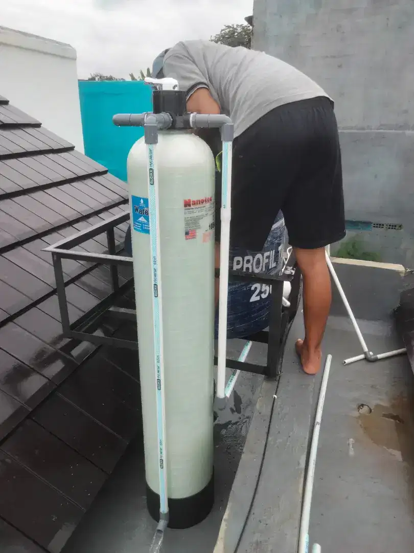 Waterr triment filter air sumur tanah kuning zat besi mangan arganiek