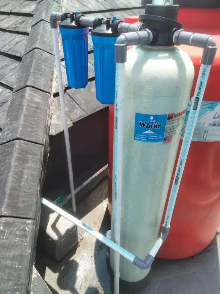 Waterr triment filter air sumur tanah kuning zat besi mangan arganiek