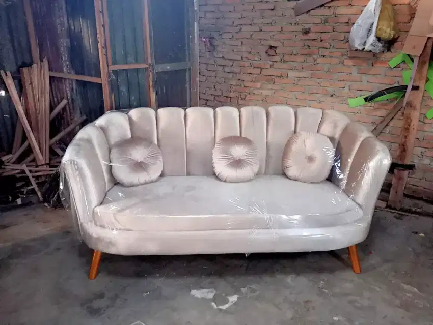 Rafie Sofa/sofa Single 3 seater  model kerang