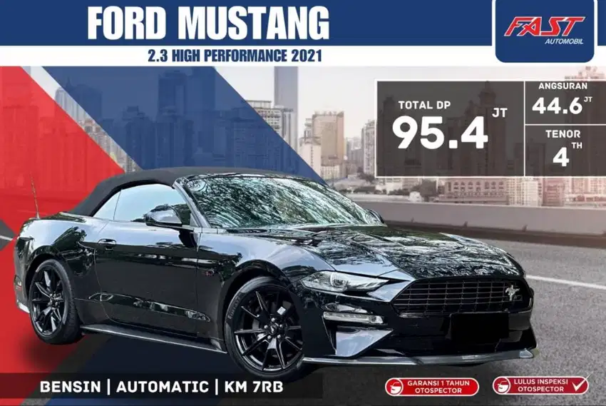 DP 95JT FORD MUSTANG CABRIOLET CONVERTIBLE 2021 2.3 AT KM.7RB #F6ST