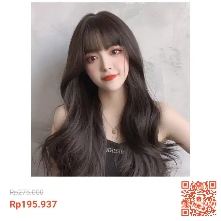 Wig beli di aegyo shopee