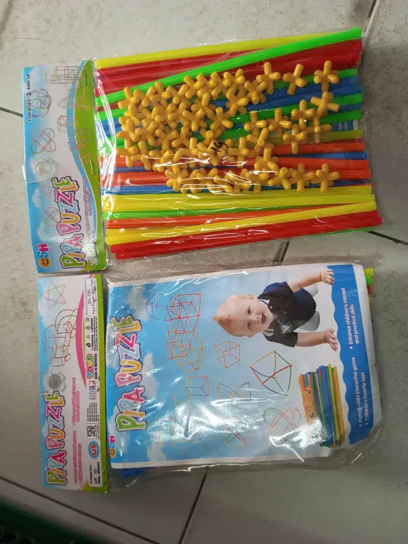 Mainan anak pipa puzzle