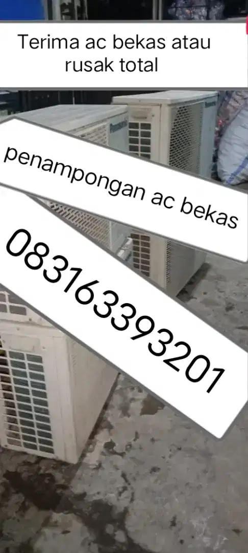 Terima ac bekas dan mati total