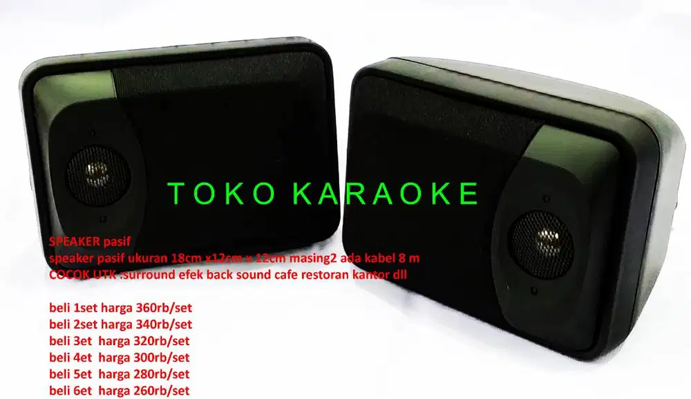 speaker pasif kecil 1set