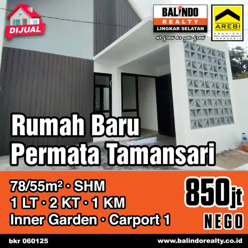Permata Taman Sari arcamanik  Rumah Baru Jalan Depan Lebar