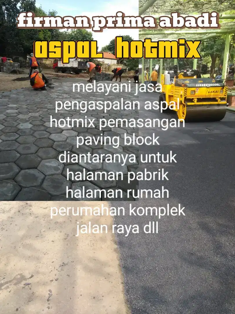 Jasa pengaspalan jalan aspal hotmix