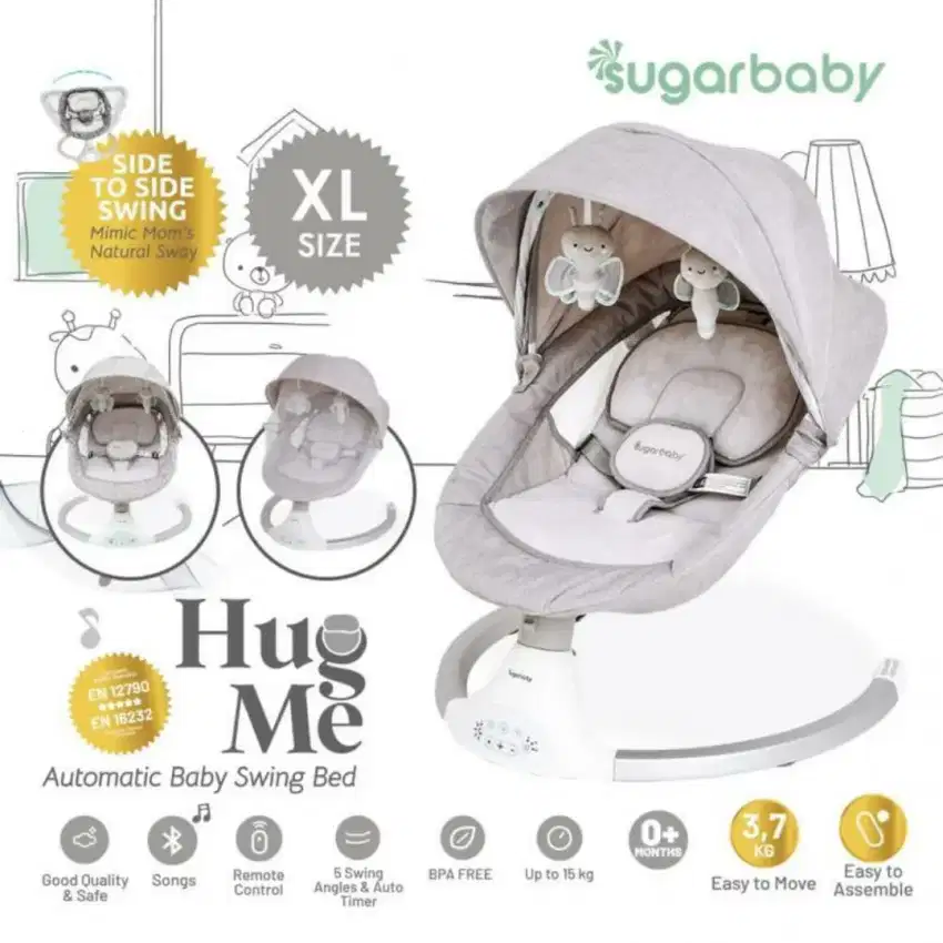 Sugarbaby hug me automatic bed swing bed