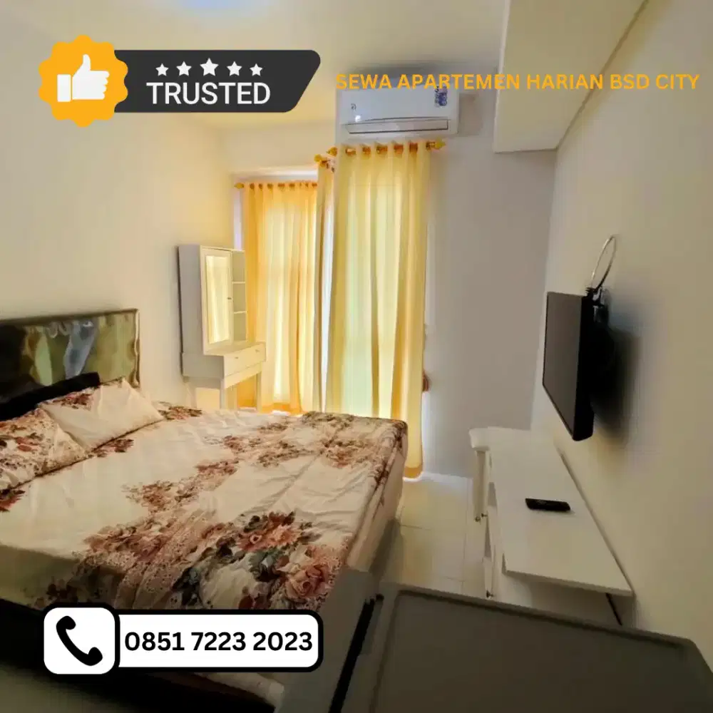 Sewa apartemen harian treepark bsd