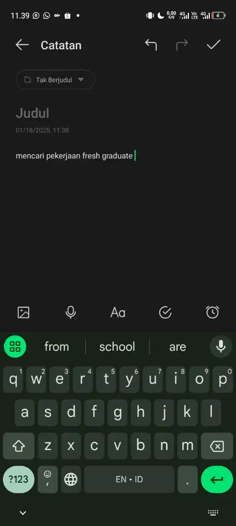 mencari pekerjaan fresh graduate untuk pria