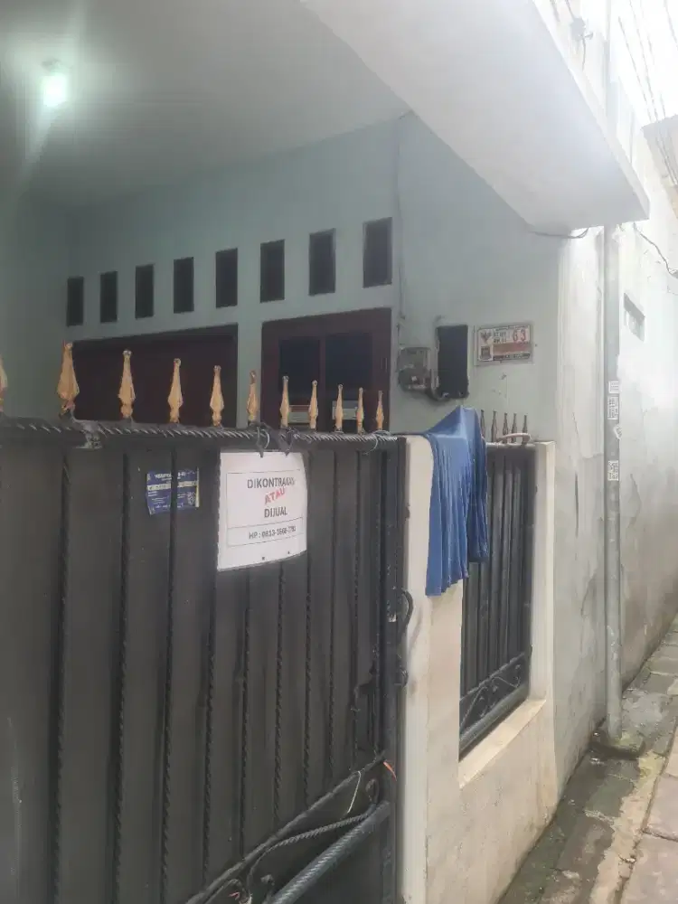 DIJUAL / SEWA, garasi motor , 3KT, 1KM, R tamu, R kel, dapur