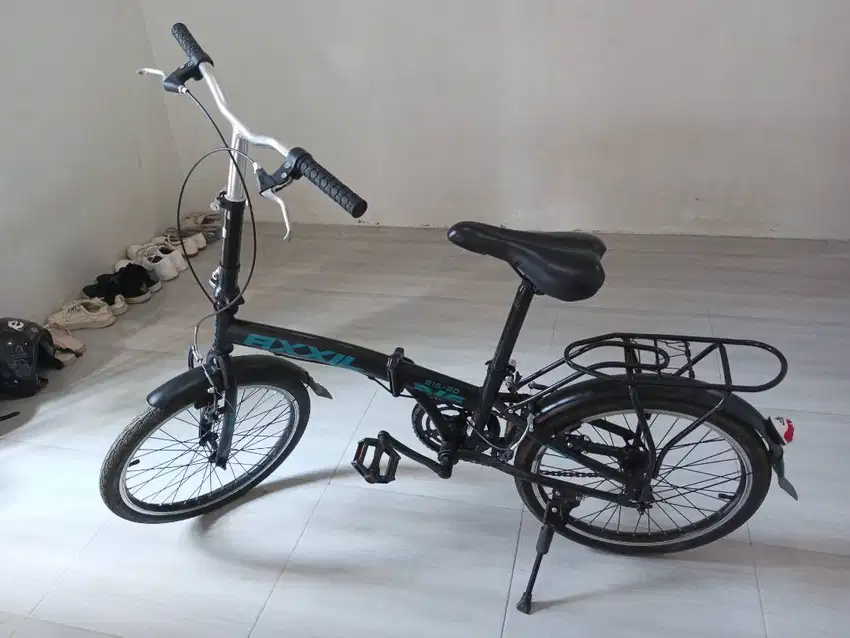 Sepeda Lipat Axxil 615-20 Single Speed Folding Bike Boncengan