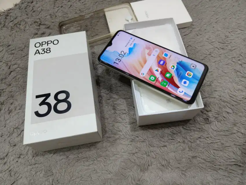 Oppo A38 4/128 gold full set ORI no minus