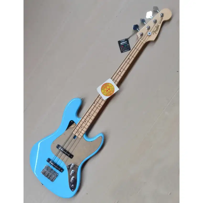 Bass FENDER JAZZBASS Blue custom Baru Glossy