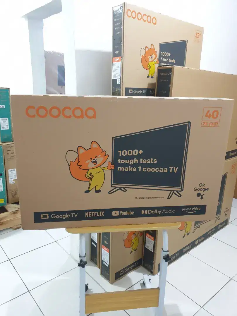 COOCAA GoogleTV 40 inch. 100% Baru, Bisa COD