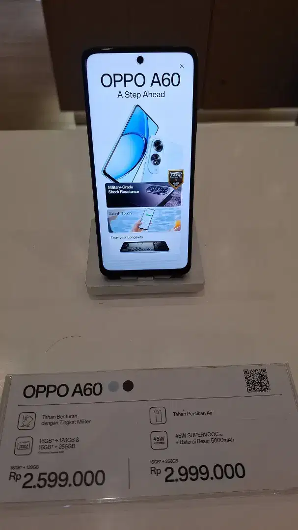 Cicilan HP TAHAN BANTING OPPO A60 dapatkan ptomo gratis 1x Angsuran