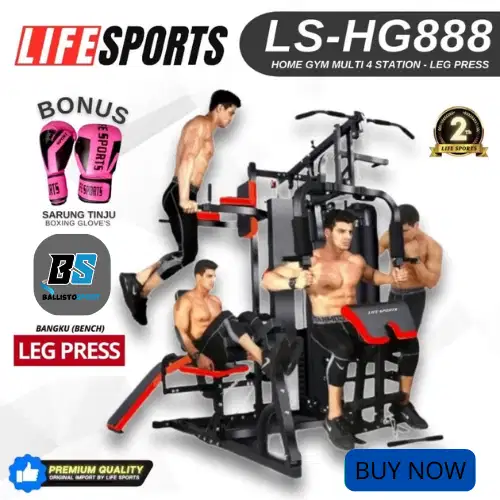 New Alat Olahraga Fitness Gym Multi Machine Home gym 4 Sisi Life sport