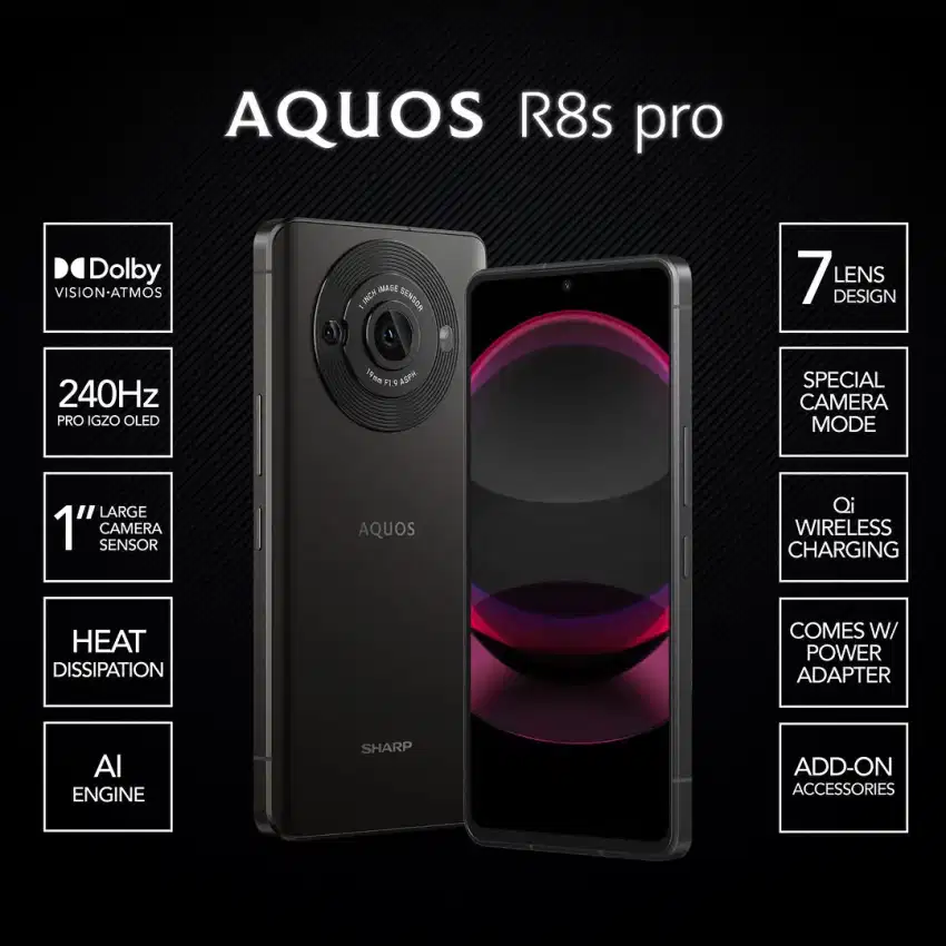 PROMO CUCI GUDANG SHARP AQUOS R8S PRO Leica free power bank+koas Sharp