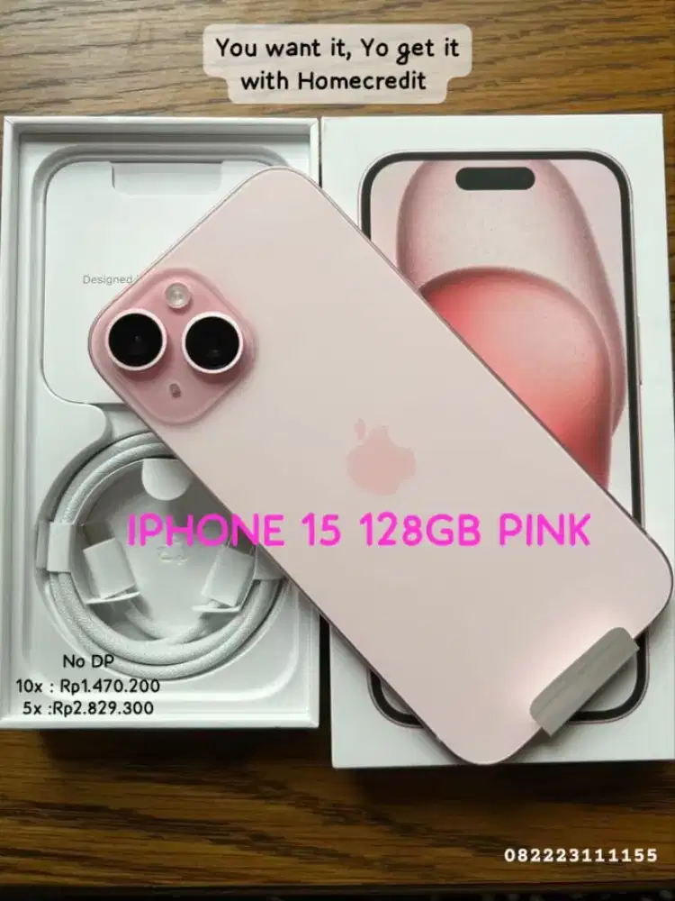 IPHONE 15 128GB PINK | Promo Cicilan tanpa DP