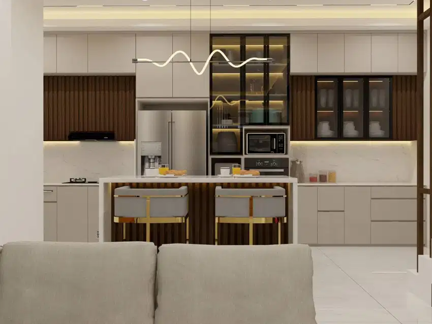 Desain Interior Kitchenset Dapur workshop probability Purwokerto