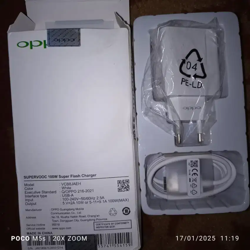 Charger Oppo Super vooc 33 Watt