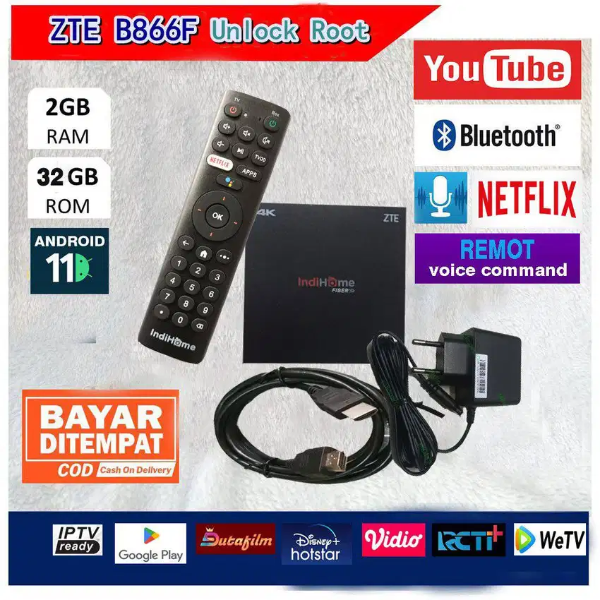 Android Box B866F Ram 2/32 Versi 11 Root Unlock Siap Pakai