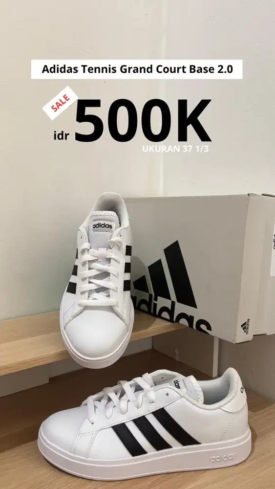 Adidas Tennis Grand Court Base 2.0 - Uk 36 1/3