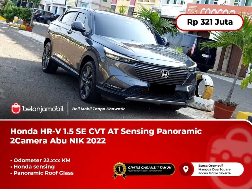 [PAJAK PANJANG] Honda HR-V HRV HR V 1.5 SE CVT AT Abu 2022/2023