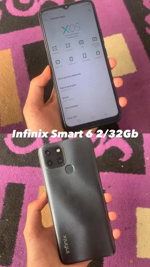 Infinix Smart 6 2/32Gb Indonesia Unit Only