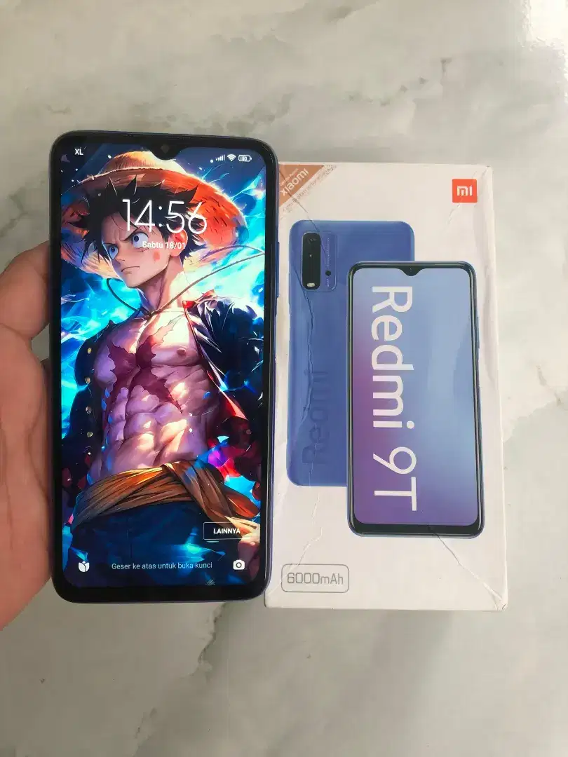 Xiaomi Redmi 9T NFC 6+2GB 128GB 6000MAH Segel Normal Siap Pake BS TT