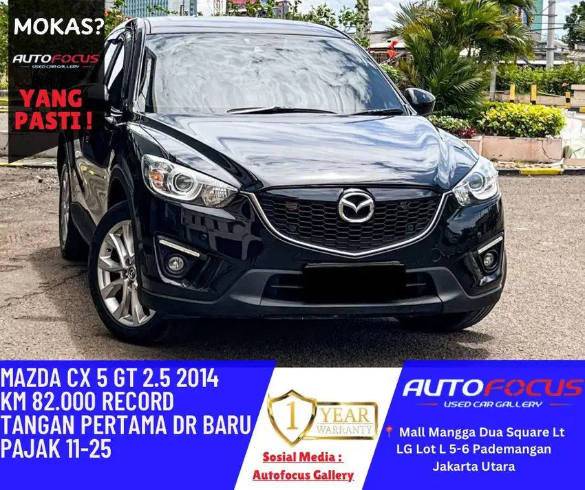 Bergaransi| Mazda CX5 2.5 GT Grand Touring Hitam Pajak Panjang