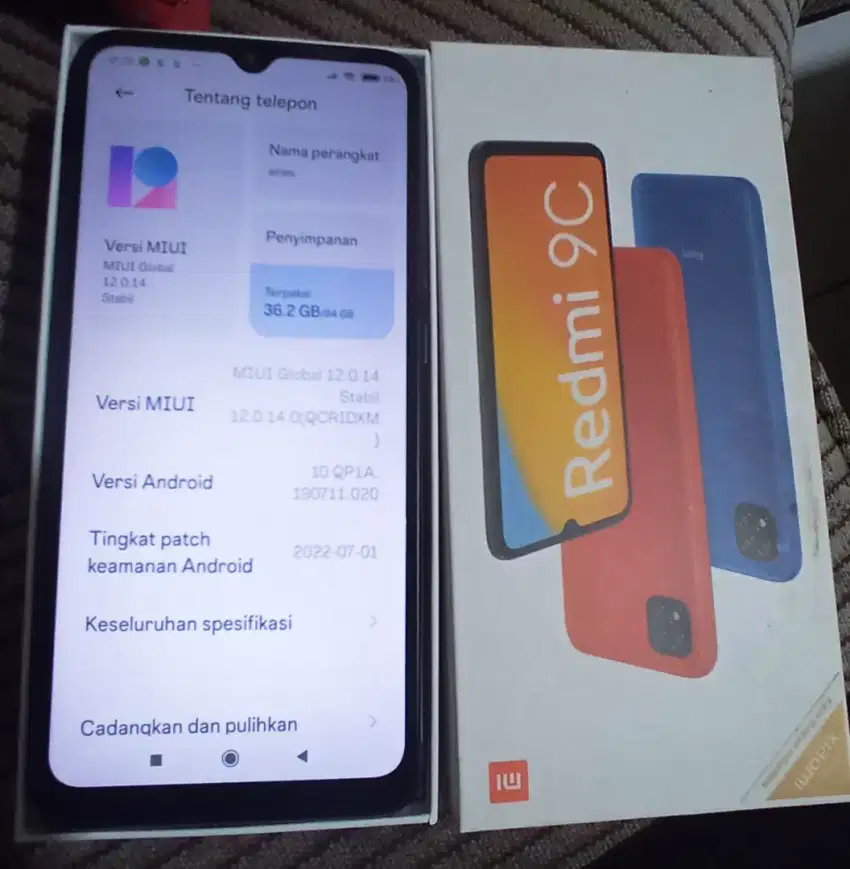 REDMI 9C mulus no minus