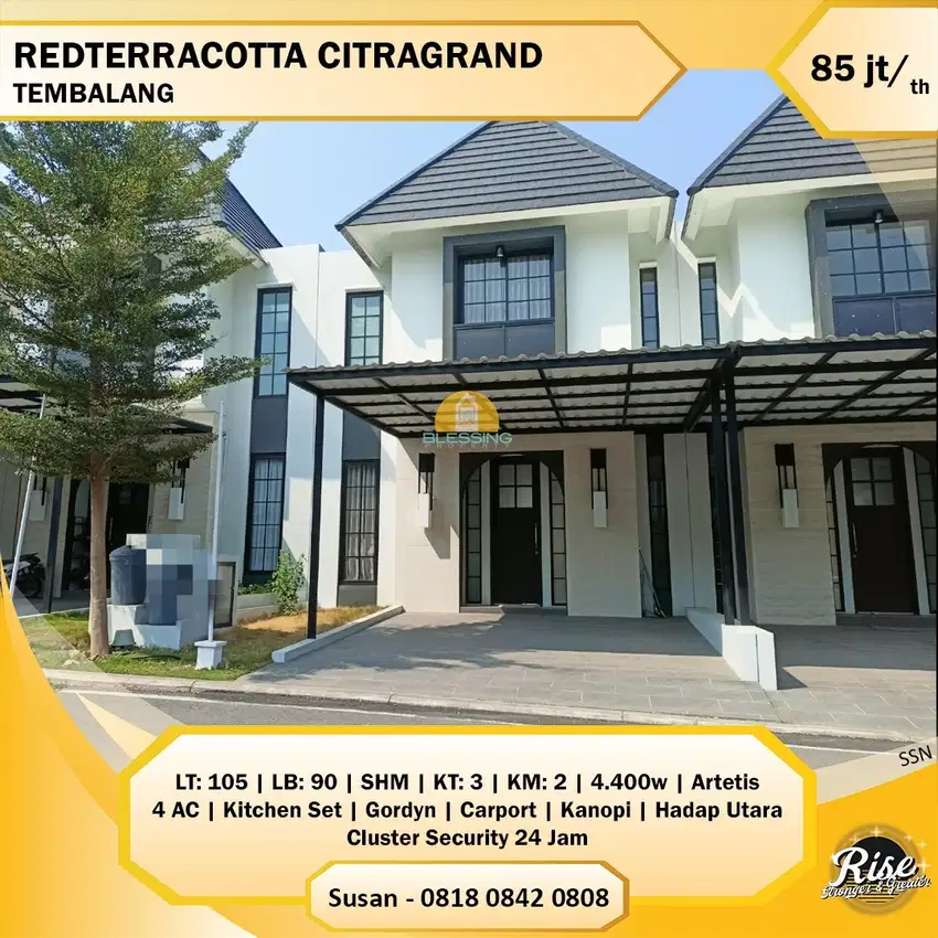 Disewakan Rumah siap pakai di Citragrand Tembalang semarang